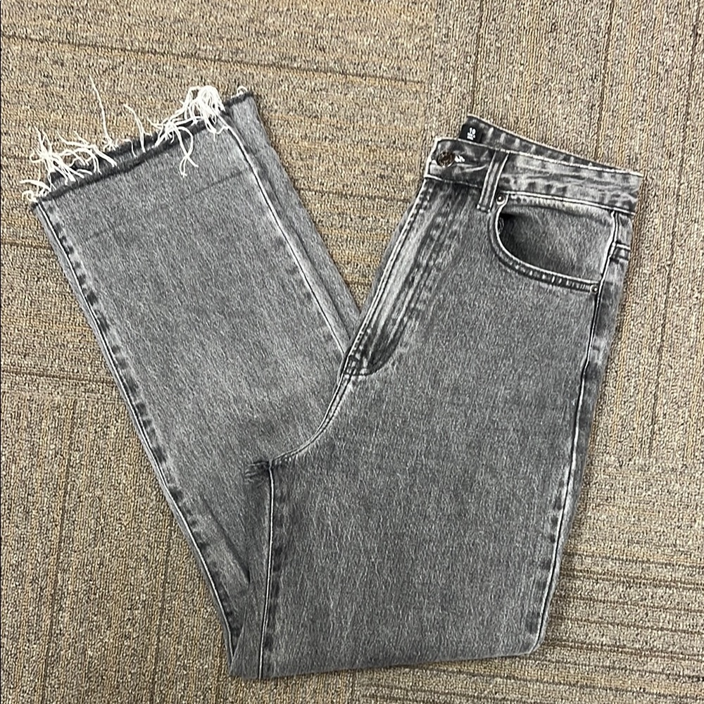 Glassons Denim with Frayed Hem Straight Leg Size 10